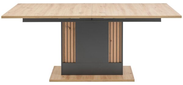 Modern Living Raztegljiva Miza Amare, Antracit, Barva Hrasta