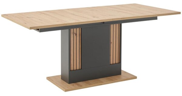 Modern Living Raztegljiva Miza Amare, Antracit, Barva Hrasta