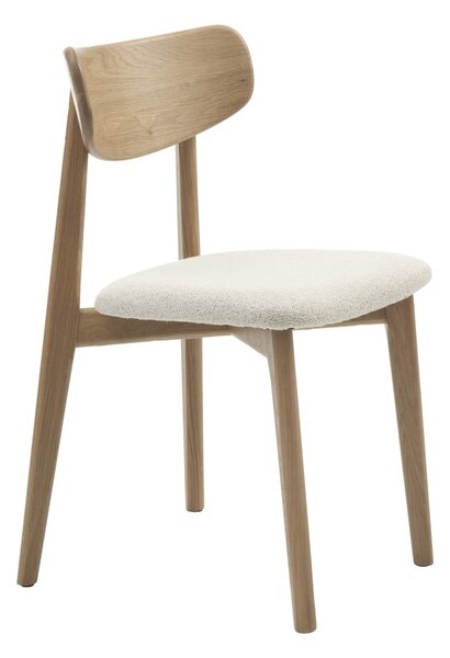 Kremno bel/naraven jedilni stol Elim – Unique Furniture