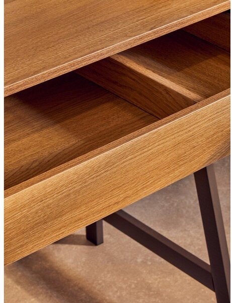 Pisalna miza v hrastovem dekorju 48x74 cm Bradbury – Premier Housewares