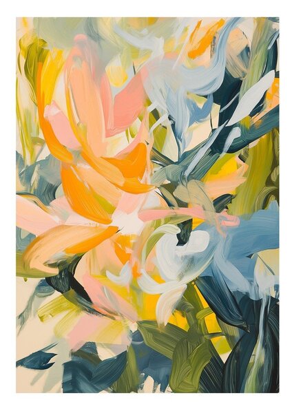Tiskana slika na platnu 70x100 cm Floral Gust – Styler