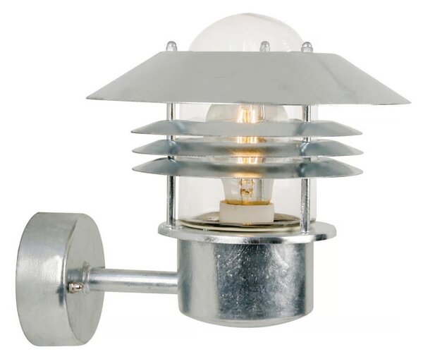 Nordlux - Zunanja stenska svetilka VEJERS 1xE27/60W/230V IP54 srebrna