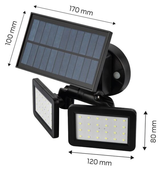 Sončna stenska luč SMD LED 450 lm 99-092 NEO