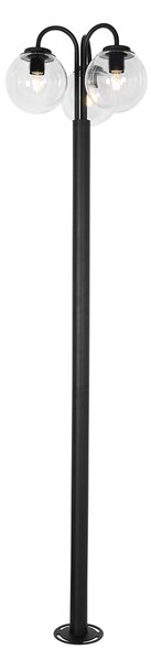 Lanterna črna s plastiko 200 cm 3-luči IP44 - Sfera
