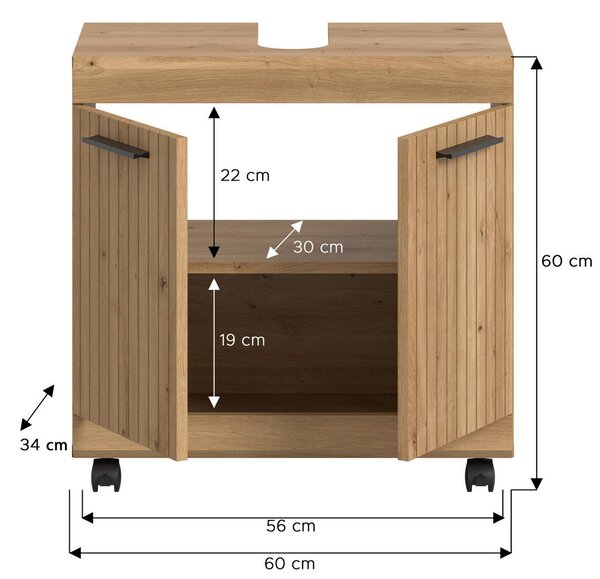 OMARICA ZA POD UMIVALNIK 60/60/34 cm
