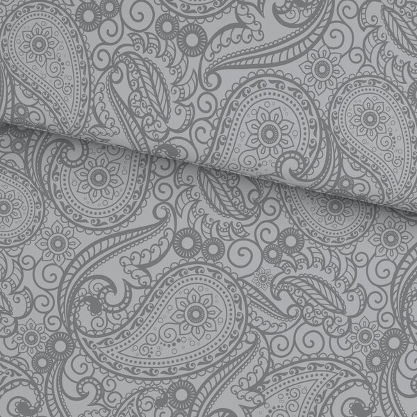 Mömax Posteljnina Paisley Xxl, Siva, 2x60/80, 200/200