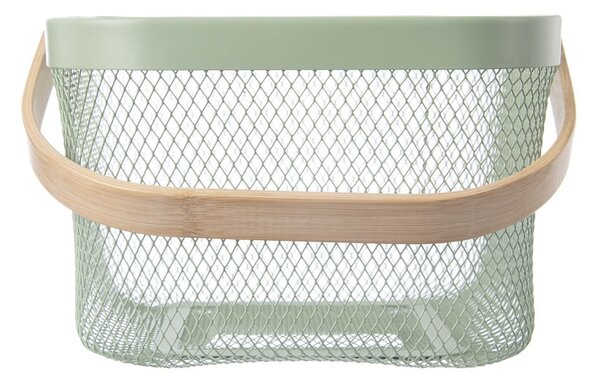 Žična kovinska košara 24,5x24,5x30 cm Greenish – Orion