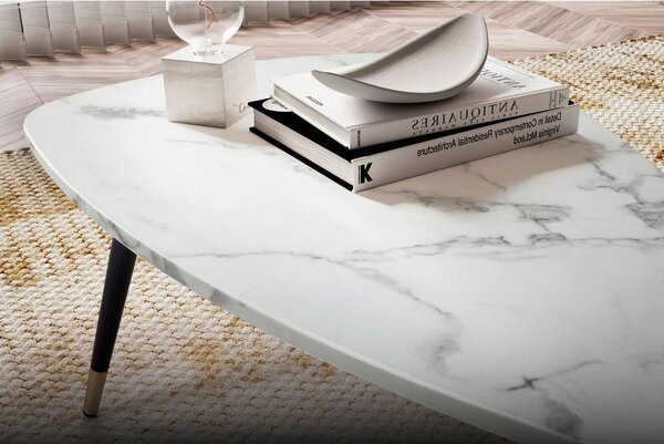 MID.YOU Klubska Miza Marble, Videz Marmorja