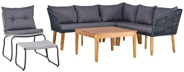 Mömax Lounge Garnitura Trendy, Barva Akacije, Antracit