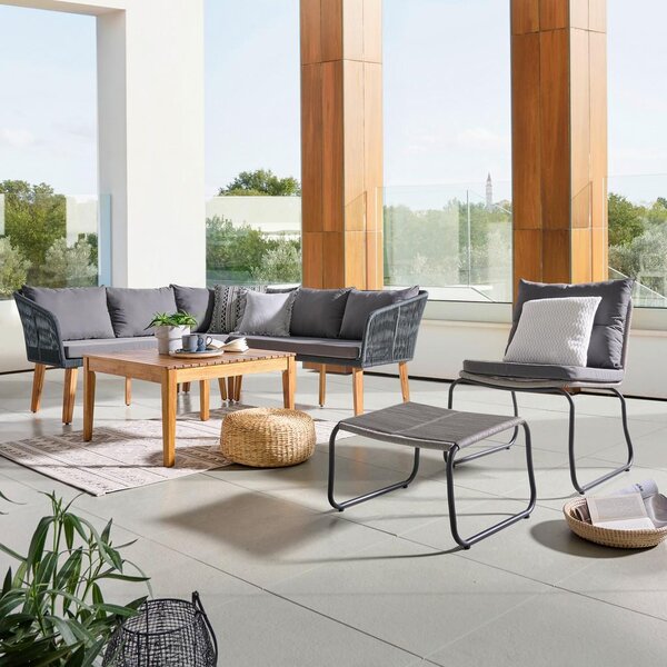 Mömax Lounge Garnitura Trendy, Barva Akacije, Antracit
