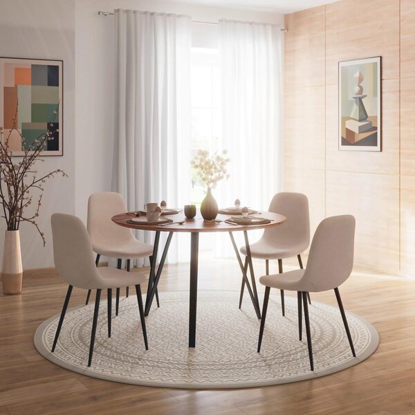 Bessagi Home Jedilna Miza Malmo, Ø 120cm, Akacija