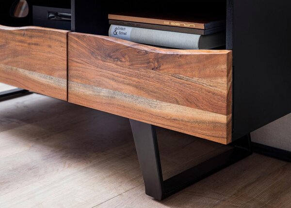 MID.YOU Nizka Omarica Akazie, Pravi Les, Črna