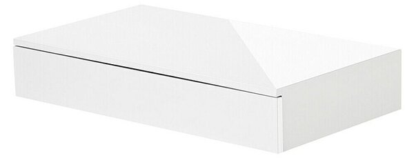 Dolle Stenski regal (Do x Š x V: 48 x 28 x 8 cm, Bele barve, Sijaj)