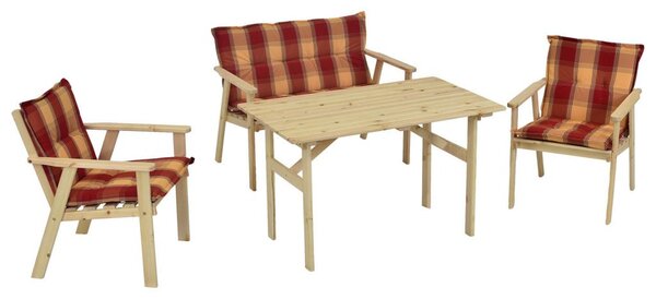 Gardenson Vrtni Set Sylt, 4-Delno, Masivno