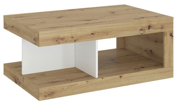 Modern Living Klubska Miza Luci, Bela, Barva Hrasta
