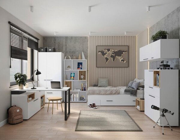 Modern Living Omara S Klasičnimi Vrati Marlow, Bela