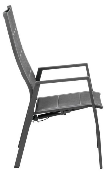 VRTNI SEDEŽ aluminij antracit, temno siva