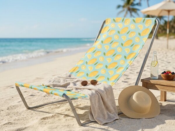 Zložljiv plažni ležalnik SAND LEMON, barvni
