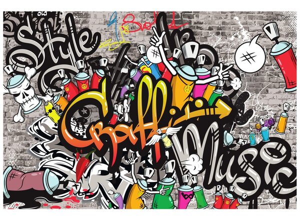 Tapeta barvasti grafiti