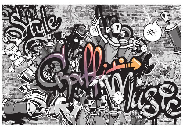 Tapeta moderna grafiti umetnost