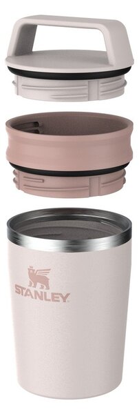 Svetlo rožnat termo lonček iz nerjavečega jekla 230 ml Café-To-Go Travel Mug Rose Quartz – Stanley