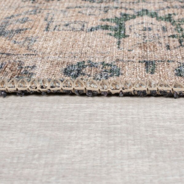 Zelen pralen tekač 60x230 cm Beau Floral – Flair Rugs