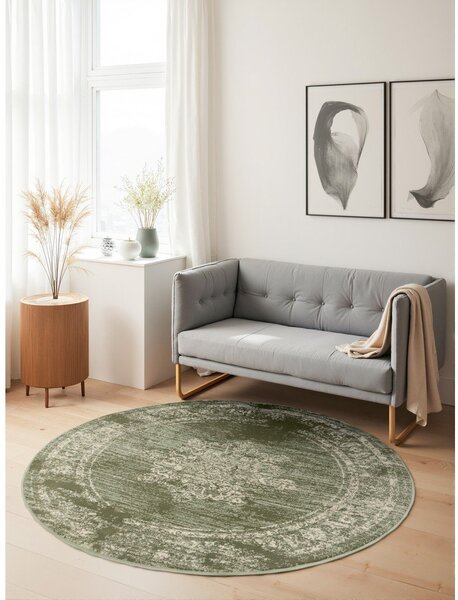 Zelena okrogla preproga ø 120 cm Gloria Lydia – Hanse Home