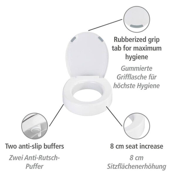 Bela straniščna školjka Wenko Secura Comfort
