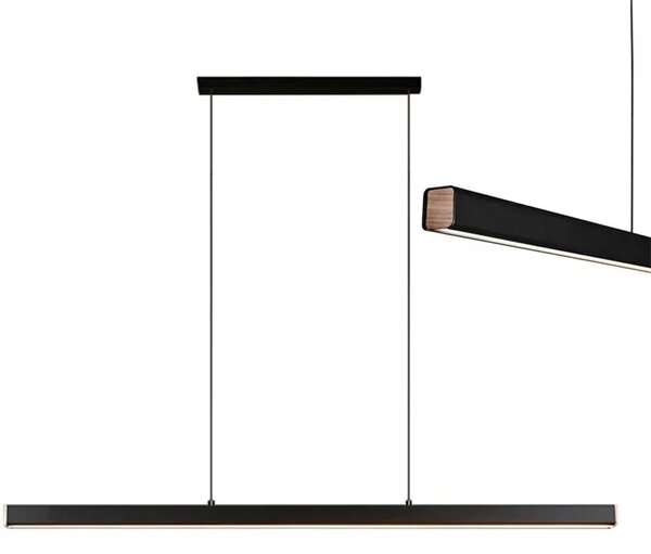 Led obesek stropna svetilka APP1448-CP BLACK 100cm