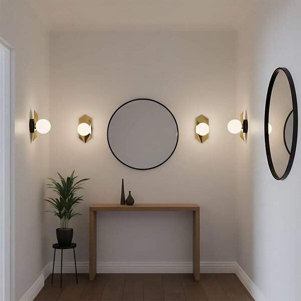 Stenska svetilka APP1411-W BLACK GOLD