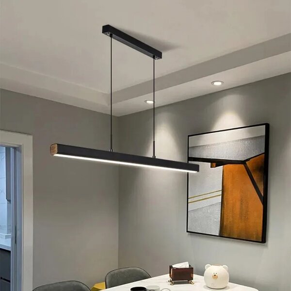 Led obesek stropna svetilka APP1447-CP BLACK 80cm