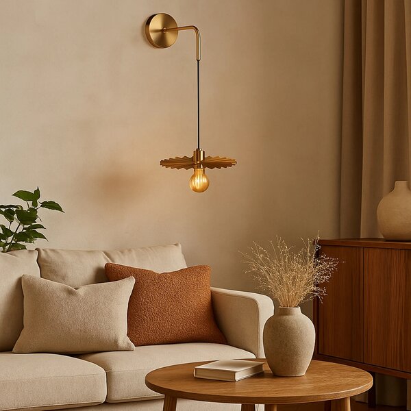 Stenska svetilka APP1356-1W OLD GOLD 30 cm
