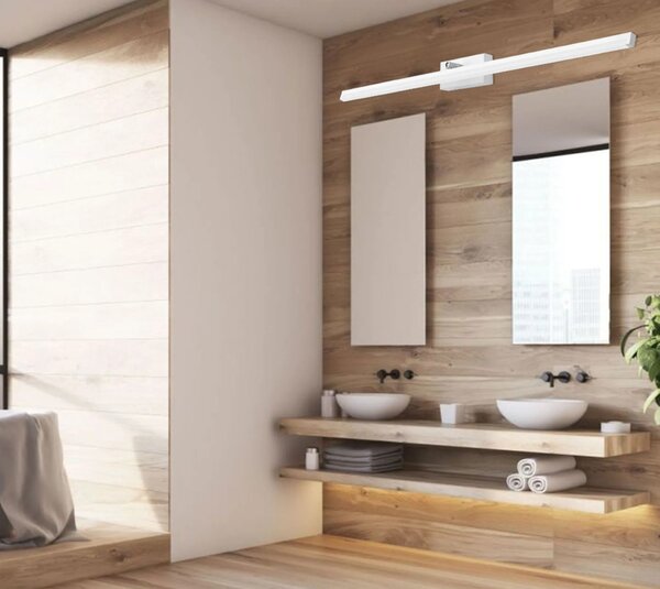 LED KOPALNICA STENSKA SVETILKA NAD OGLEDALOM 20W 100CM APP376-1W BELA