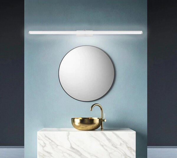 LED KOPALNICA STENSKA SVETILKA NAD OGLEDALOM 20W 100CM APP376-1W BELA
