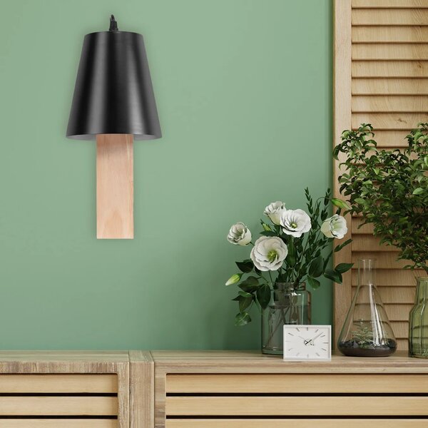 Stenska svetilka LOFT APP1279-1W BLACK