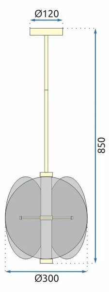 Viseča svetilka black APP1675-CP Round