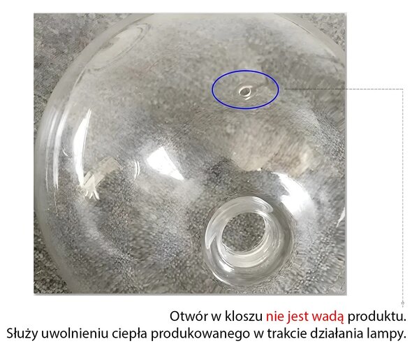 Steklena stropna svetilka Glass Sphere 15cm APP1680-1CP