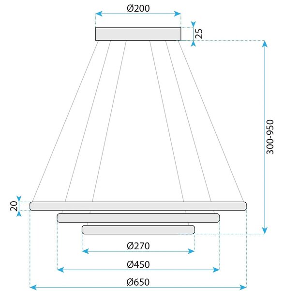 Svetilka LED G036-CP Gold