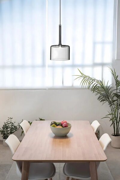 Steklena stropna svetilka APP1701-1CP GREY A