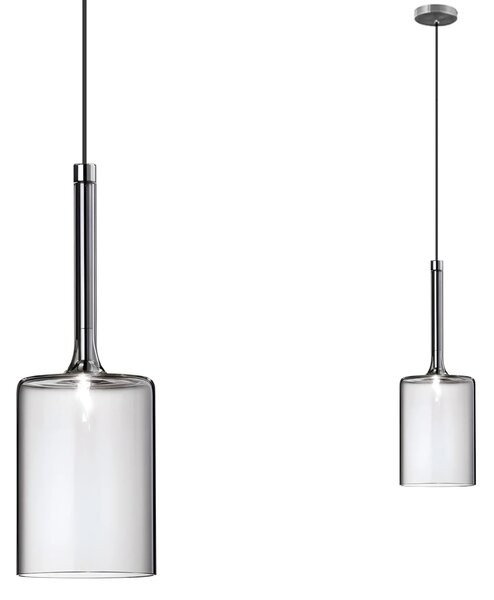 Steklena stropna svetilka APP1702-1CP GREY B