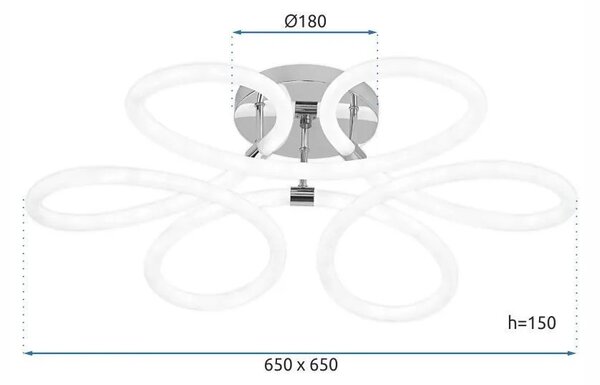 Sodobna stropna svetilka LED G023-C Gold