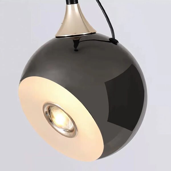 Viseča svetilka LED G087-1CP BLACK CHROME