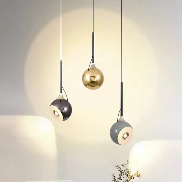 Viseča svetilka LED G087-1CP BLACK CHROME