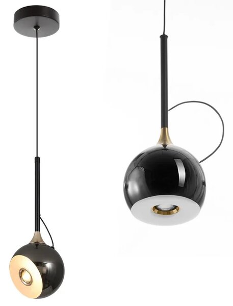 Viseča svetilka LED G087-1CP BLACK CHROME