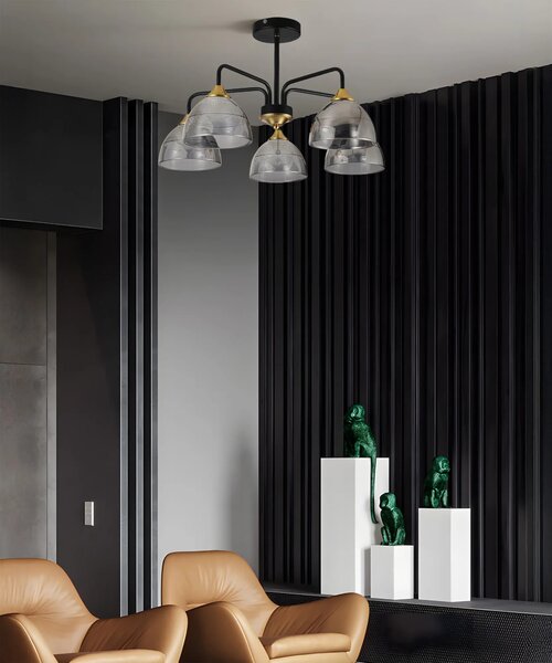 Viseča svetilka G085-5C BLACK GREY