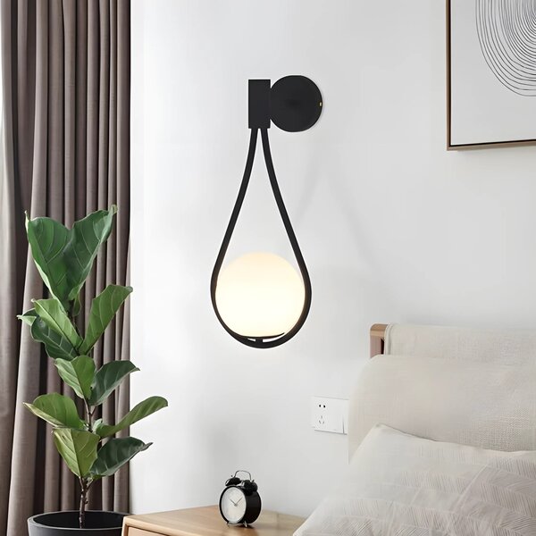 Stenska svetilka G093-1W Black White