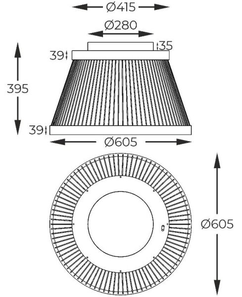 Zuma Line MX3328-2-3BT-LED Zatemnitvena svetilka BALL LED/32W/230V 2700-6000K črna + Daljinski upravljalnik