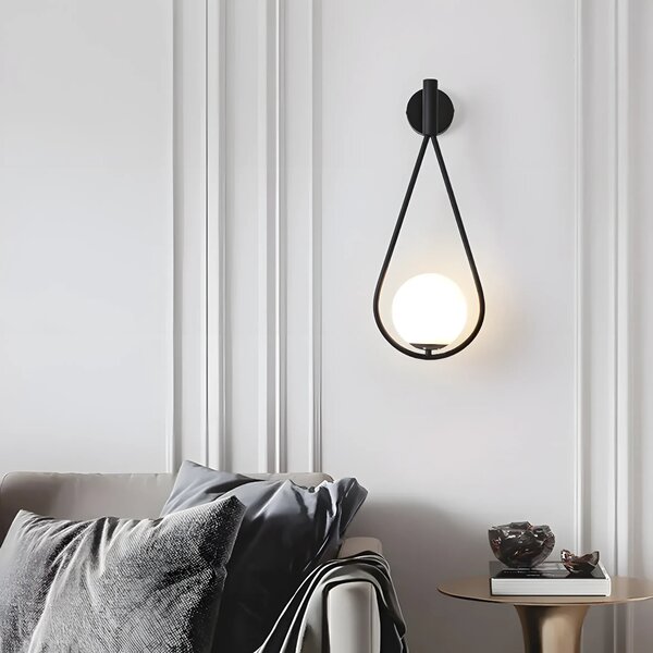 Stenska svetilka G093-1W Black White