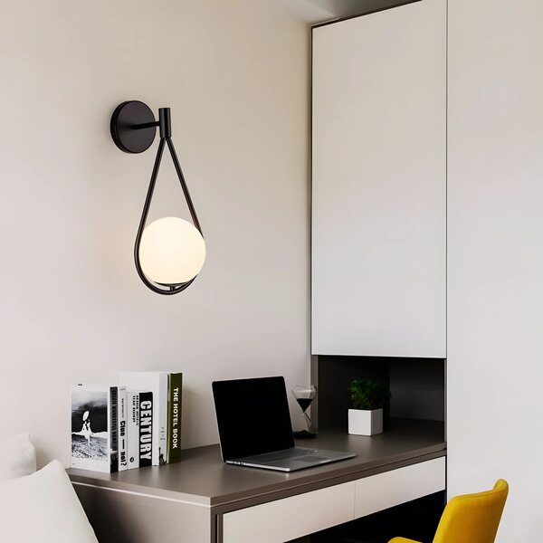 Stenska svetilka G093-1W Black White