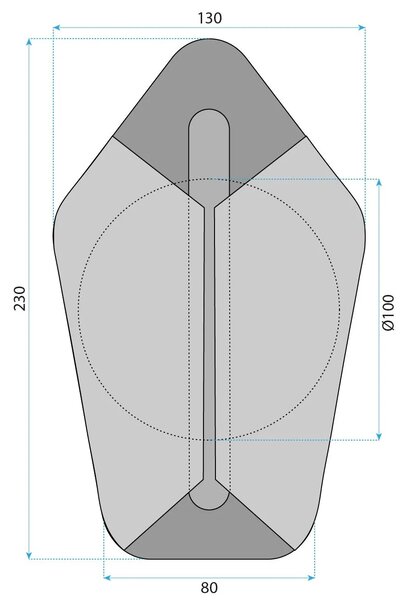 Stenska svetilka LED G030-W GOLD
